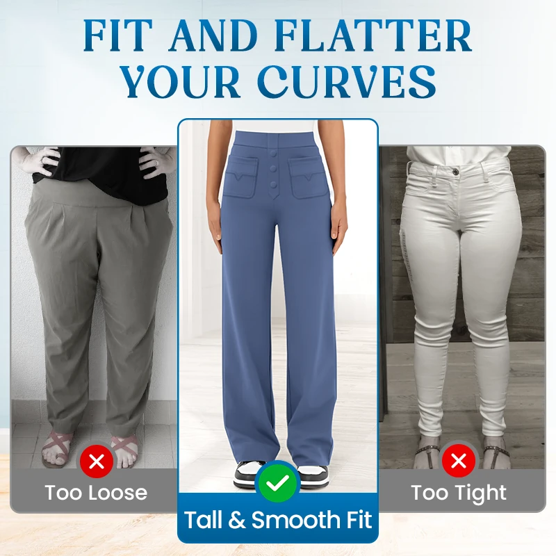 ✨Női Stretchy kényelmes alkalmi nadrágok👖