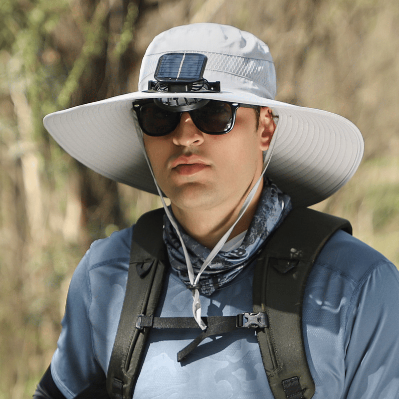☀2025 Új ultrakönnyű Solar Fan Sun Hat - Könnyebb, mint egy baseball! ⚾(Csak 11oz)