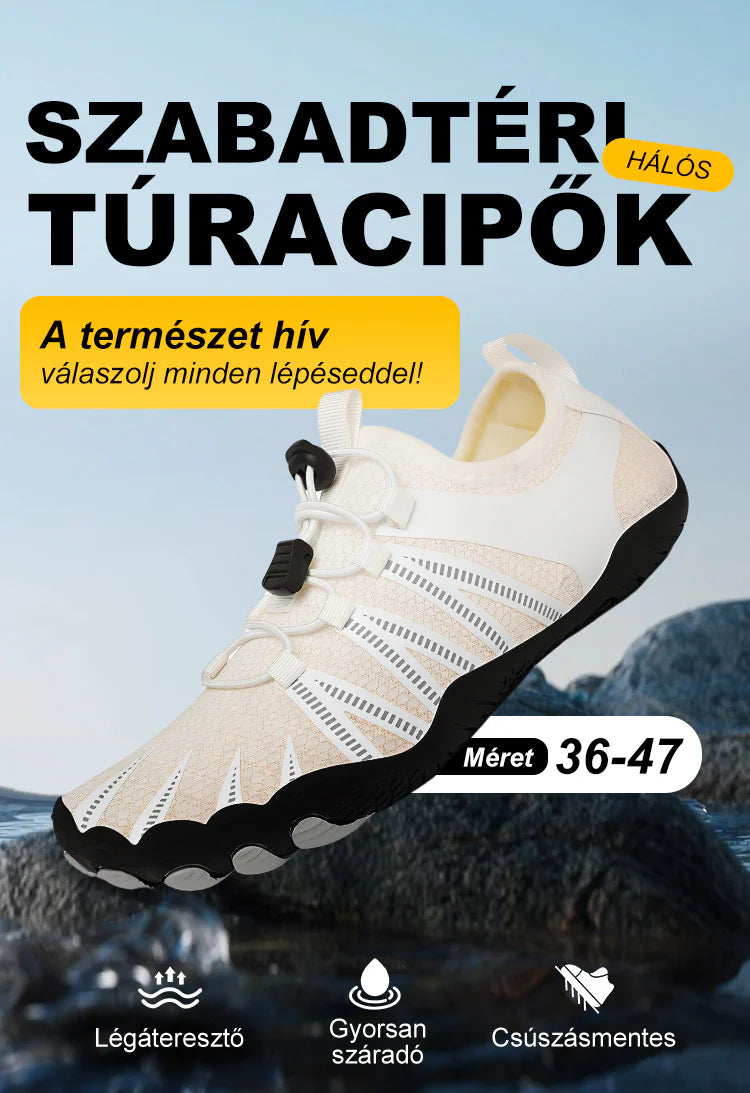 【36-47EU】Gyorsan száradó, csúszásmentes, lélegző túracipők