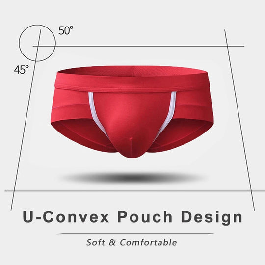 🥰【Vásároljon 3 és kap 2 ingyen】🩲Férfi U Convex Pouch lélegző alsónadrágok