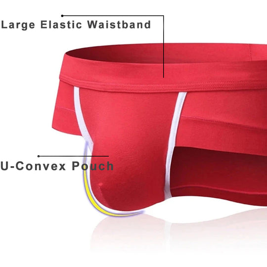 🥰【Vásároljon 3 és kap 2 ingyen】🩲Férfi U Convex Pouch lélegző alsónadrágok