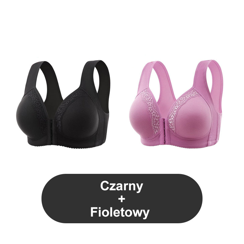 Légáteresztő - Plusz méret melltartó, elöl nem acél karikákkal rögzítve【1+1 Ingyenes】