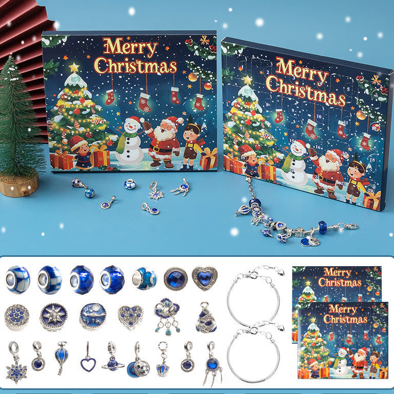 🎅 DIY 24 napos karácsonyi visszaszámláló naptár karkötő szett