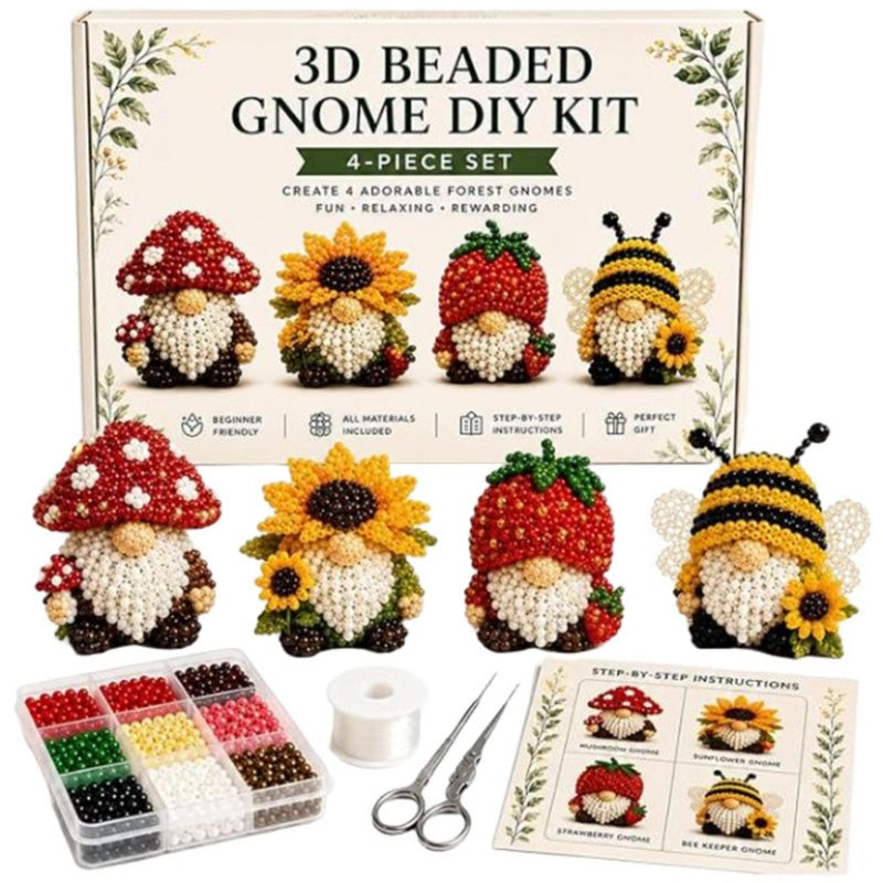 🧵 3D gyöngyfűző állatfigura készlet – lépésről lépésre, otthoni dekor – Utánvét 🧠✨