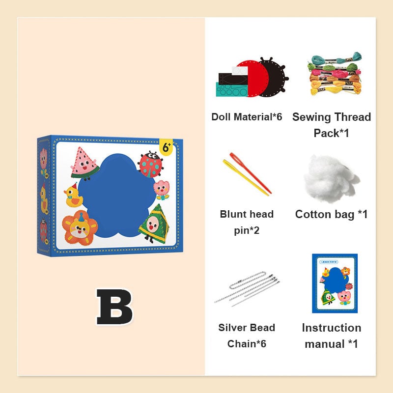 【✨Kézzel készített DIY】🧸DIY varrókészlet gyerekeknek