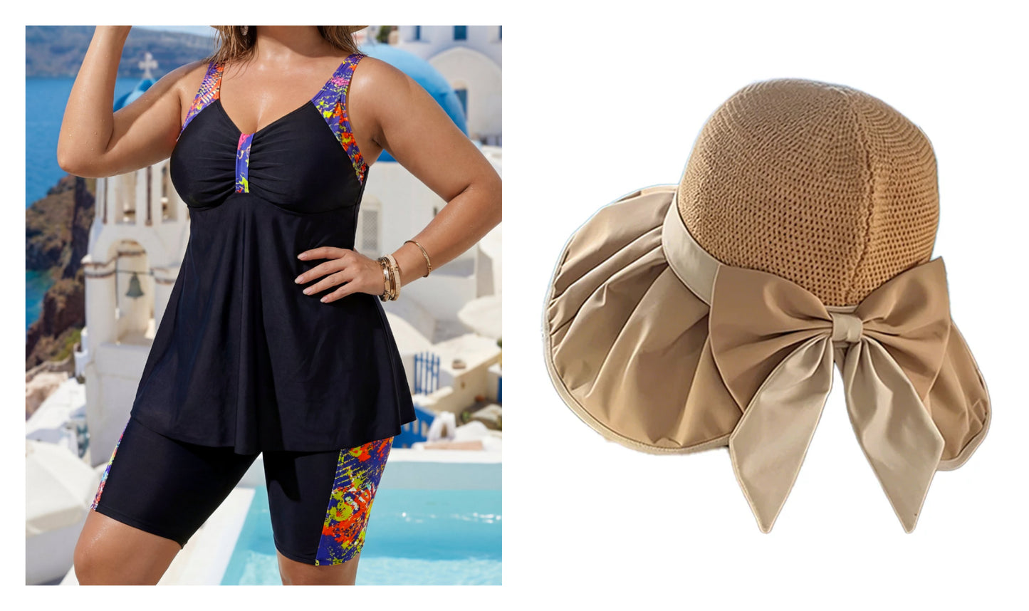 👙 6XL-es, laza szabású női bikini felső és alsó