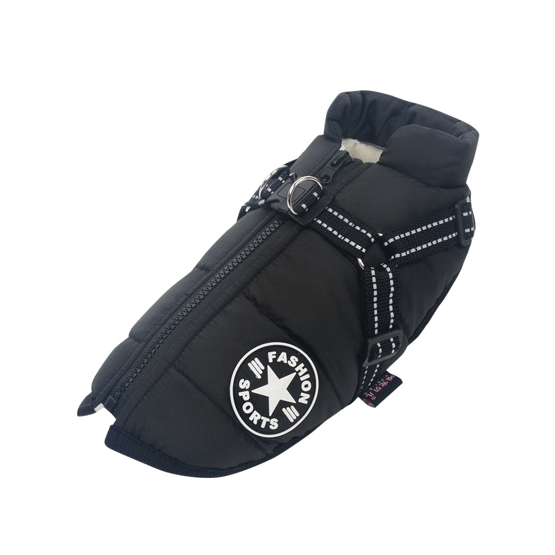 🔥Hot Sale -50% OFF🔥 3 in 1 Winter Waterproof Warm Dog Jacket With Built-in Harness