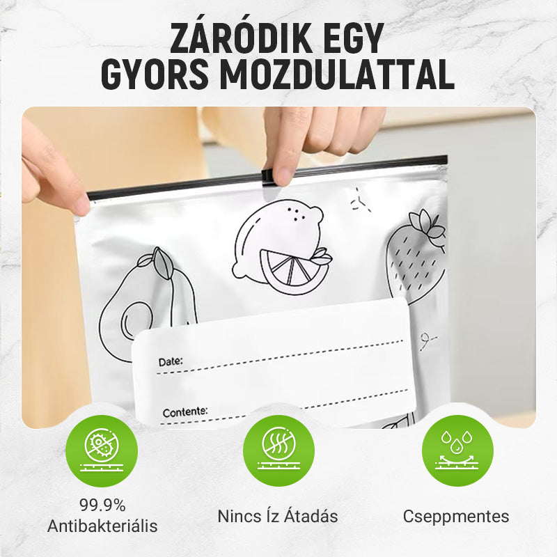 ✨ Újrafelhasználható alumínium fólia zárható tároló zsákok