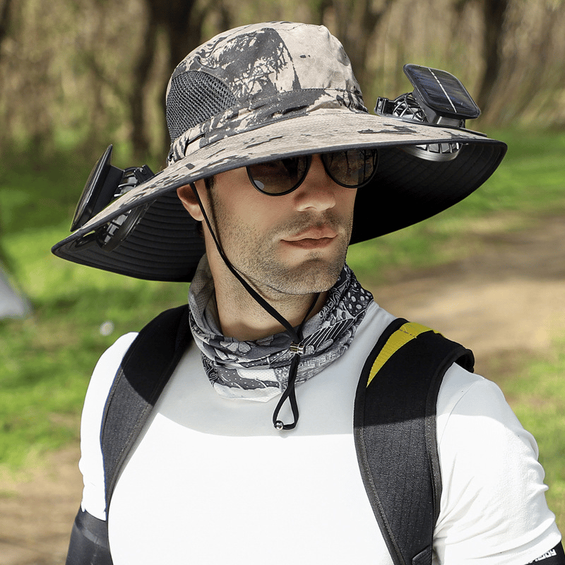 ☀2025 Új ultrakönnyű Solar Fan Sun Hat - Könnyebb, mint egy baseball! ⚾(Csak 11oz)