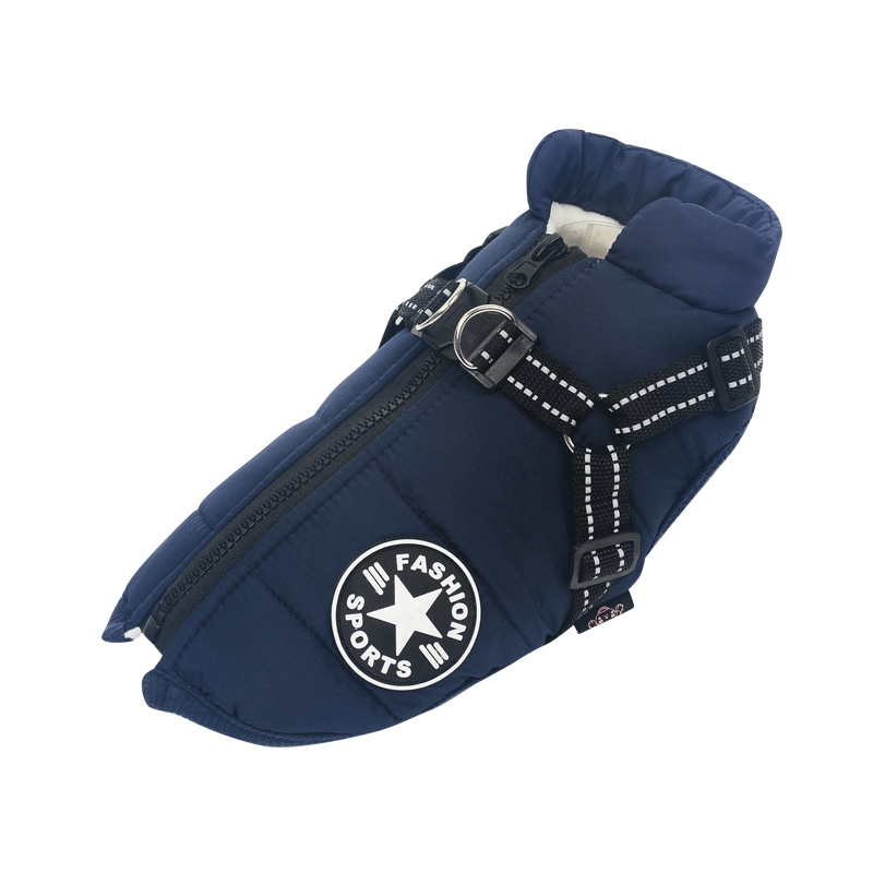 🔥Hot Sale -50% OFF🔥 3 in 1 Winter Waterproof Warm Dog Jacket With Built-in Harness