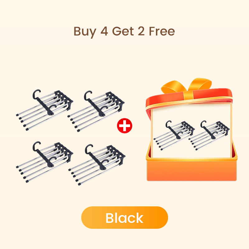 【1+1-et ingyen】Teleszkópos, összecsukható, többrétegű nadrágtároló állvány