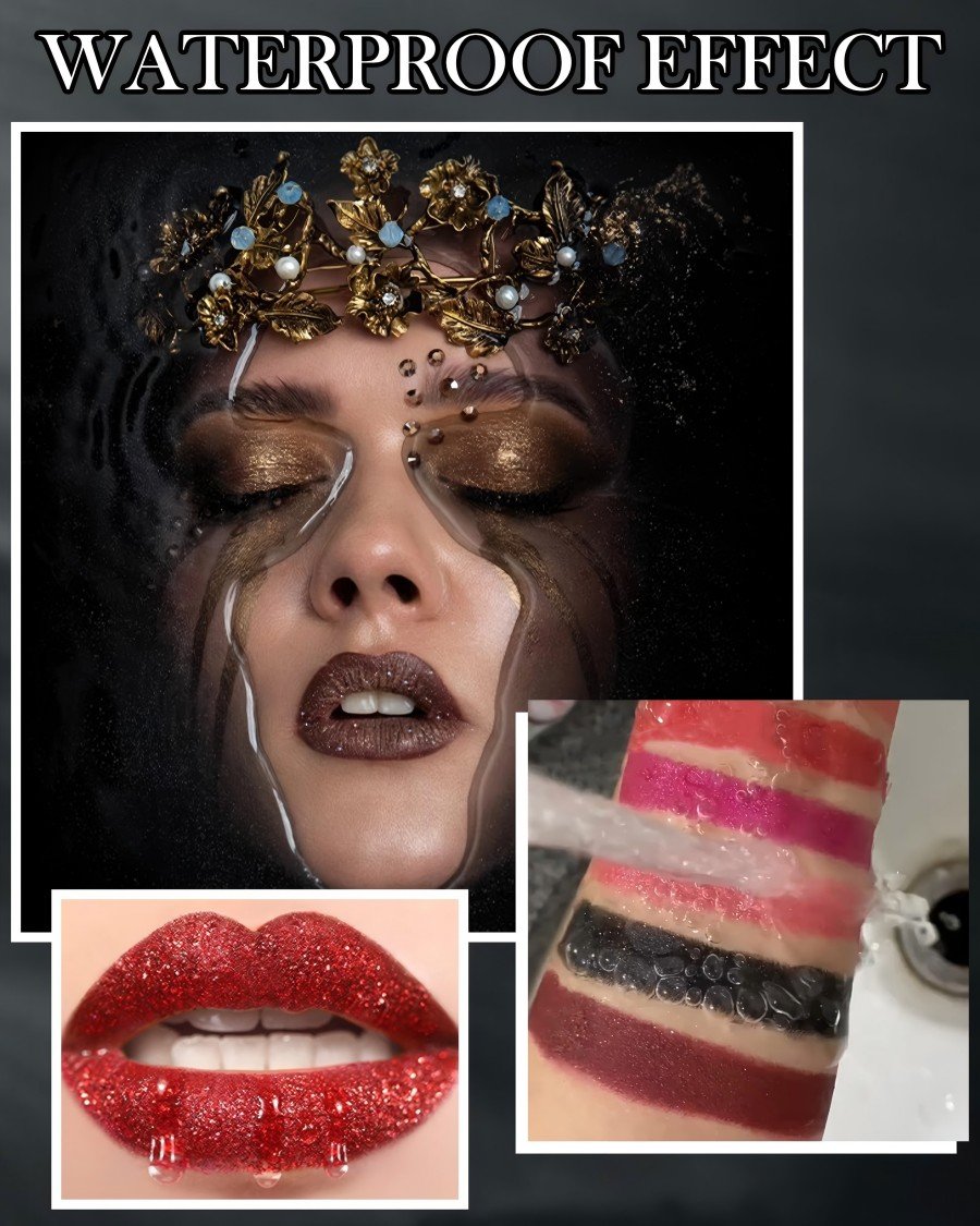 【1+1 ingyen】💋 Gyémánt ajakfény csillogó rúzs vízálló 🥰🎁