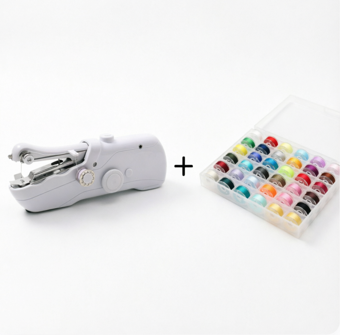 ✨ Mini elektromos varrógép – Kompakt, egyszerű & azonnal működik! Ideális javításokhoz, DIY projektekhez és kezdőknek! 🏠🧵