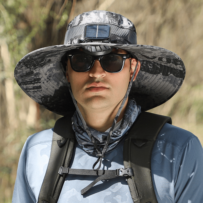 ☀2025 Új ultrakönnyű Solar Fan Sun Hat - Könnyebb, mint egy baseball! ⚾(Csak 11oz)