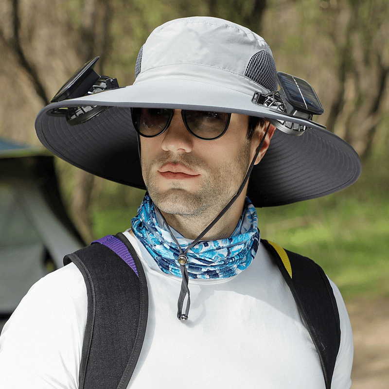 ☀2025 Új ultrakönnyű Solar Fan Sun Hat - Könnyebb, mint egy baseball! ⚾(Csak 11oz)