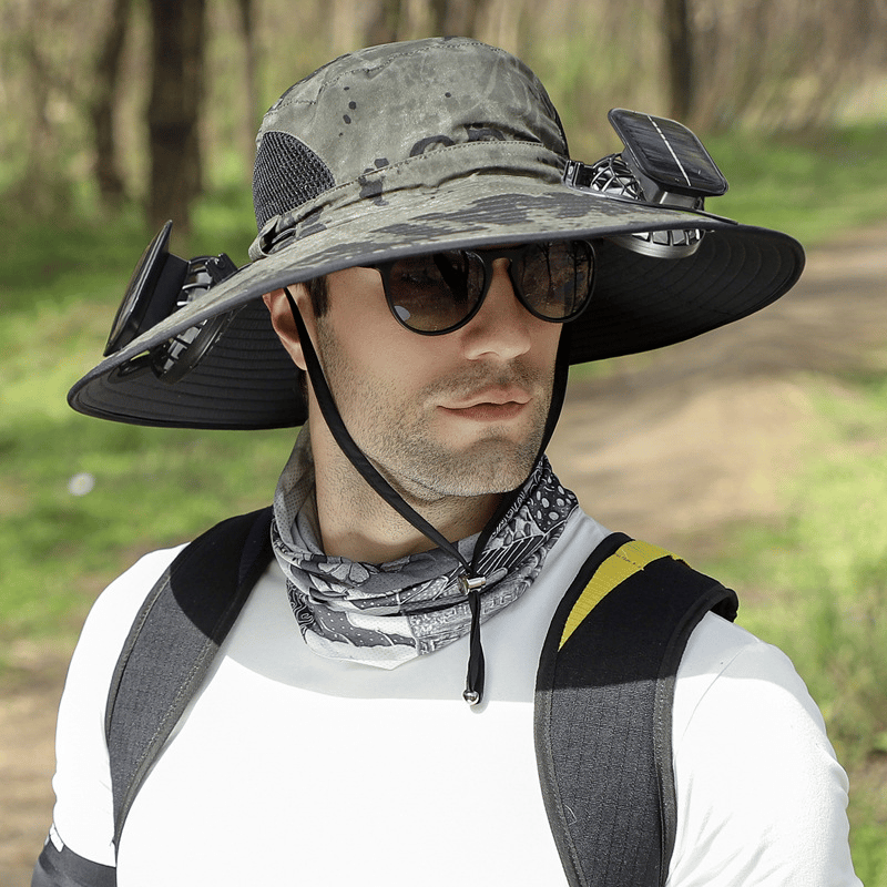 ☀2025 Új ultrakönnyű Solar Fan Sun Hat - Könnyebb, mint egy baseball! ⚾(Csak 11oz)