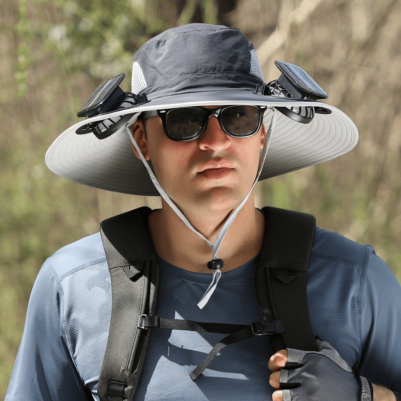 ☀2025 Új ultrakönnyű Solar Fan Sun Hat - Könnyebb, mint egy baseball! ⚾(Csak 11oz)
