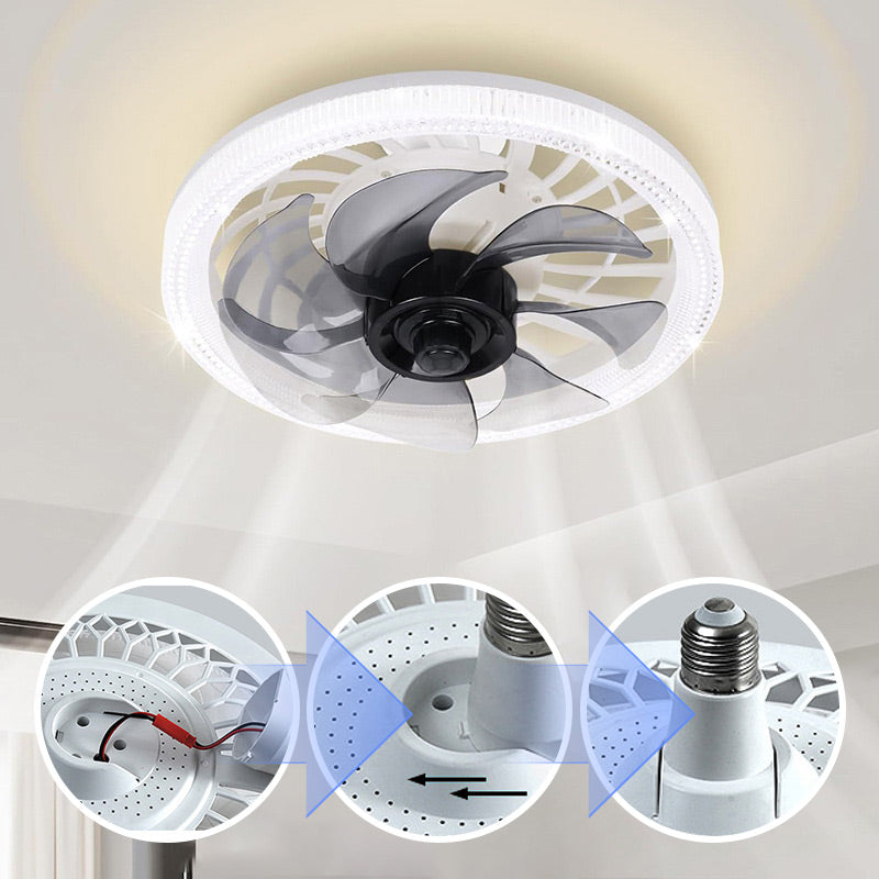 2 az 1-ben Mute állítható ventilátorlámpa távirányítóval