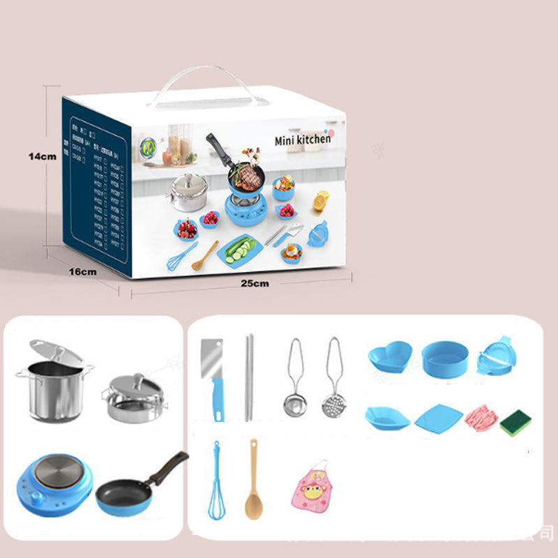 🍳Gyermekek igazi főző mini konyhai játékok - 22 db-os készlet