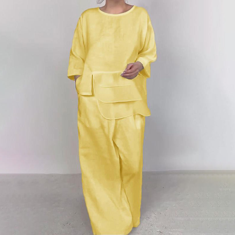 đ NĆi alkalmi, könnyƱ, szatĂ©n felsĆbĆl Ă©s nadrĂĄgbĂłl ĂĄllĂł 2 rĂ©szes alkalmi öltözetâš.