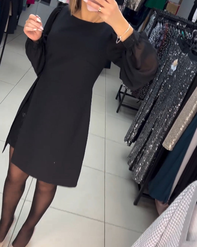 đEgyszerƱ, elegĂĄns Ă©s szexi selyem hosszĂș ujjĂș ruha đž