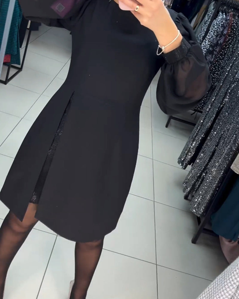 đEgyszerƱ, elegĂĄns Ă©s szexi selyem hosszĂș ujjĂș ruha đž