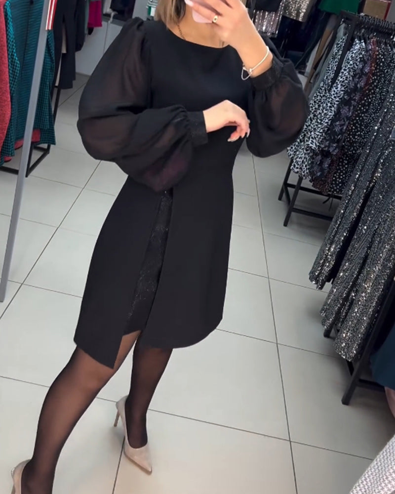 đEgyszerƱ, elegĂĄns Ă©s szexi selyem hosszĂș ujjĂș ruha đž