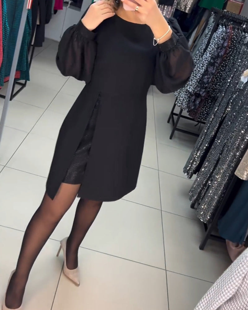 đEgyszerƱ, elegĂĄns Ă©s szexi selyem hosszĂș ujjĂș ruha đž