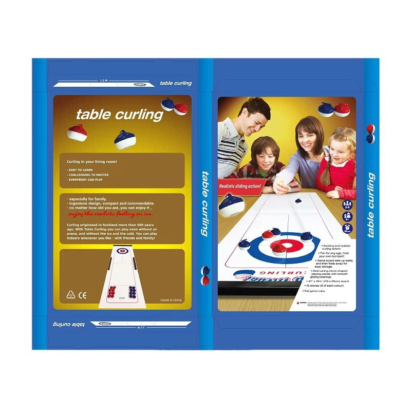 👨👩👧👦Table Curling játék🏒 (Jégkorong asztal - Játék családi party)