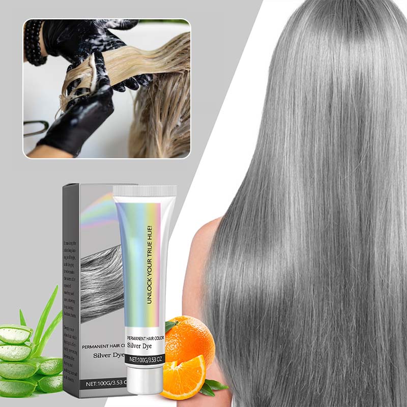 Cumpără 3 și primește 2 gratuit🤩Best Gift 2-in-1 Natural Essence Extract Silver hair dye