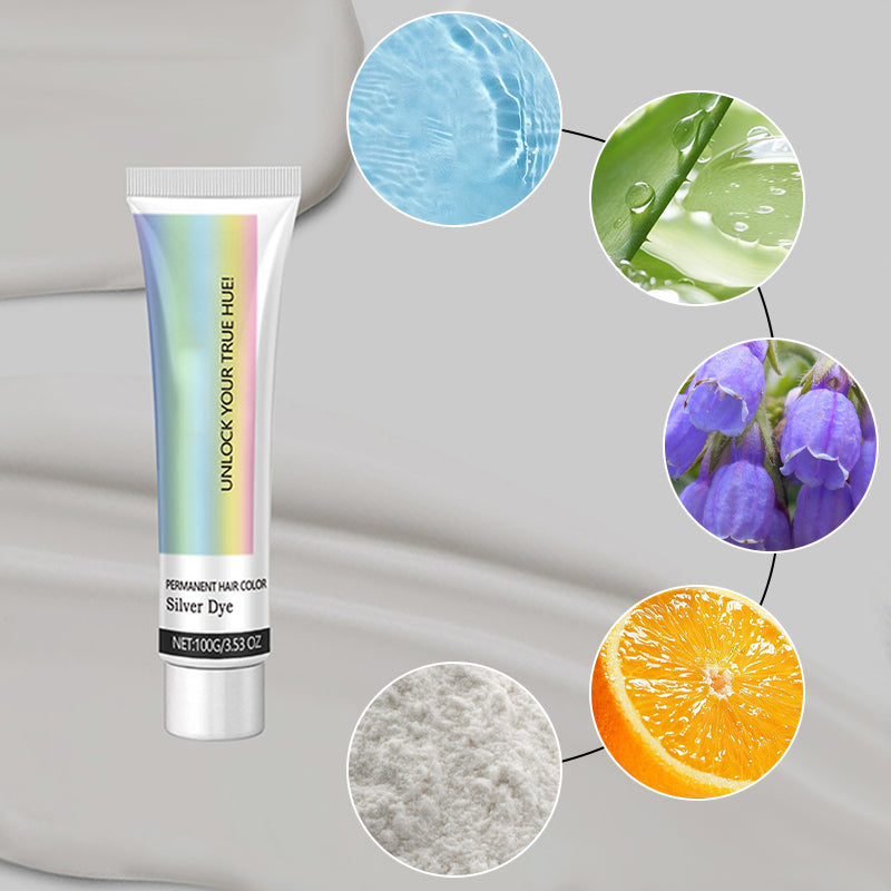 Cumpără 3 și primește 2 gratuit🤩Best Gift 2-in-1 Natural Essence Extract Silver hair dye