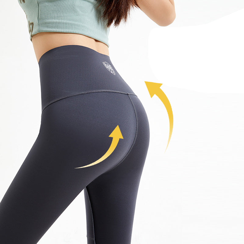 Női Tummy Control jóganadrág gombos cipzárral