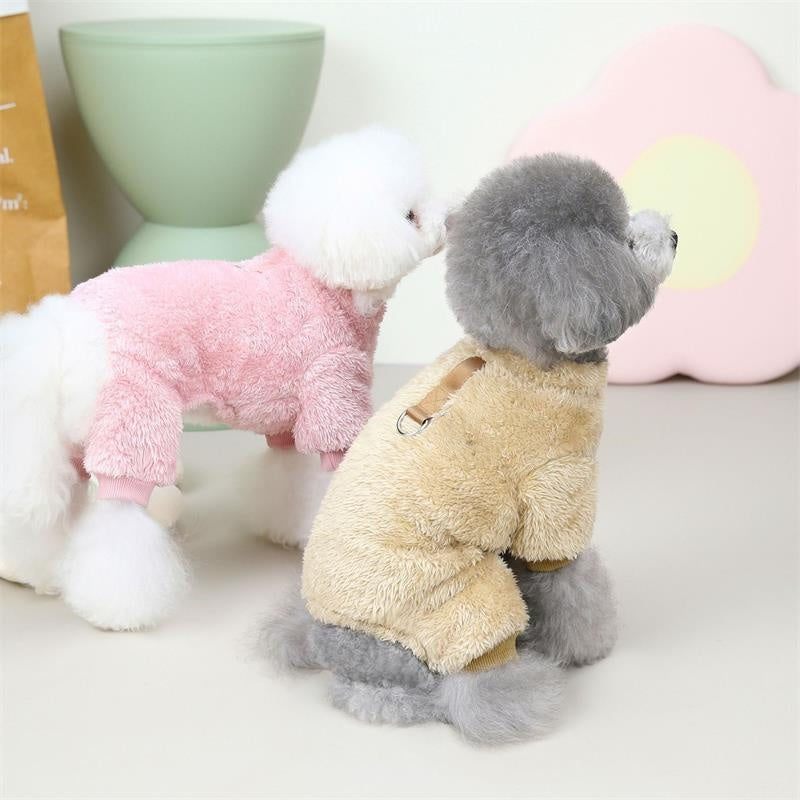 Fleece Pet elasztikus pulóver húzógyűrűvel