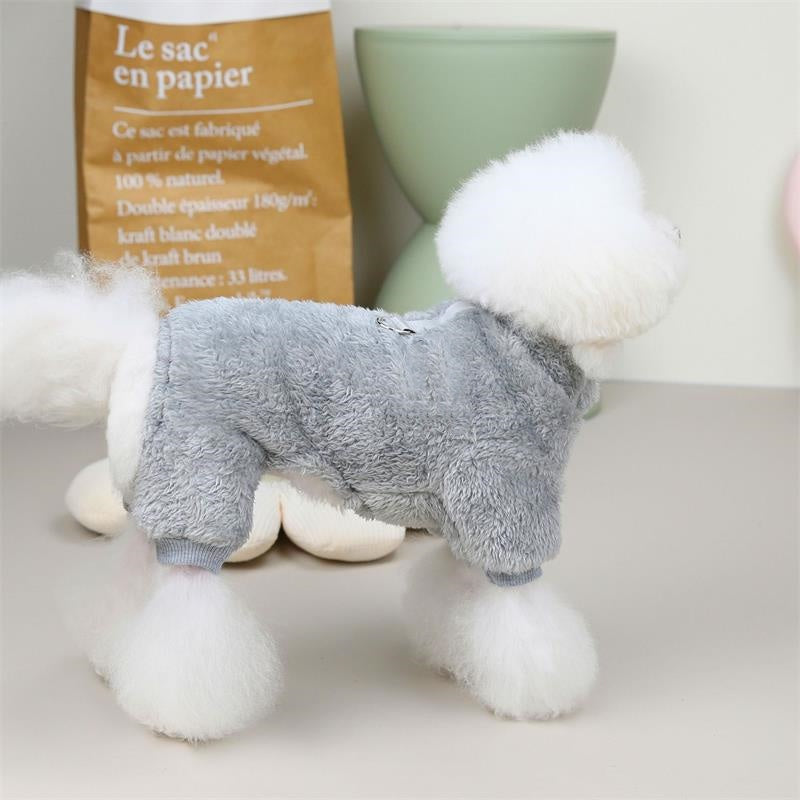 Fleece Pet elasztikus pulóver húzógyűrűvel