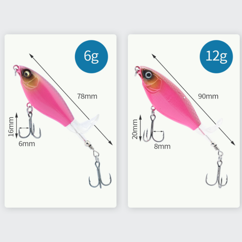 🐠6.5g propeller felszíni csali bionikus halhorog🎣