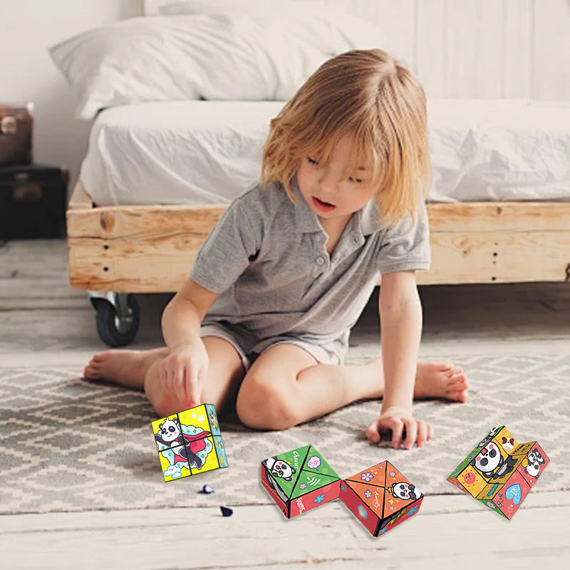 Kreatív összecsukható Panda Magic Cube játék gyerekeknek