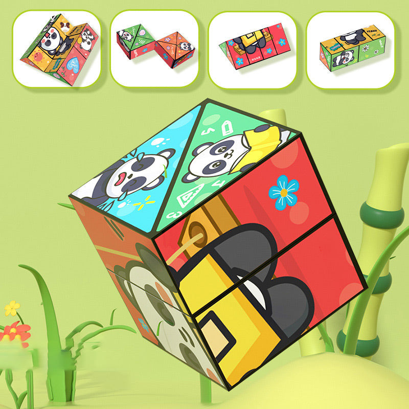 Kreatív összecsukható Panda Magic Cube játék gyerekeknek
