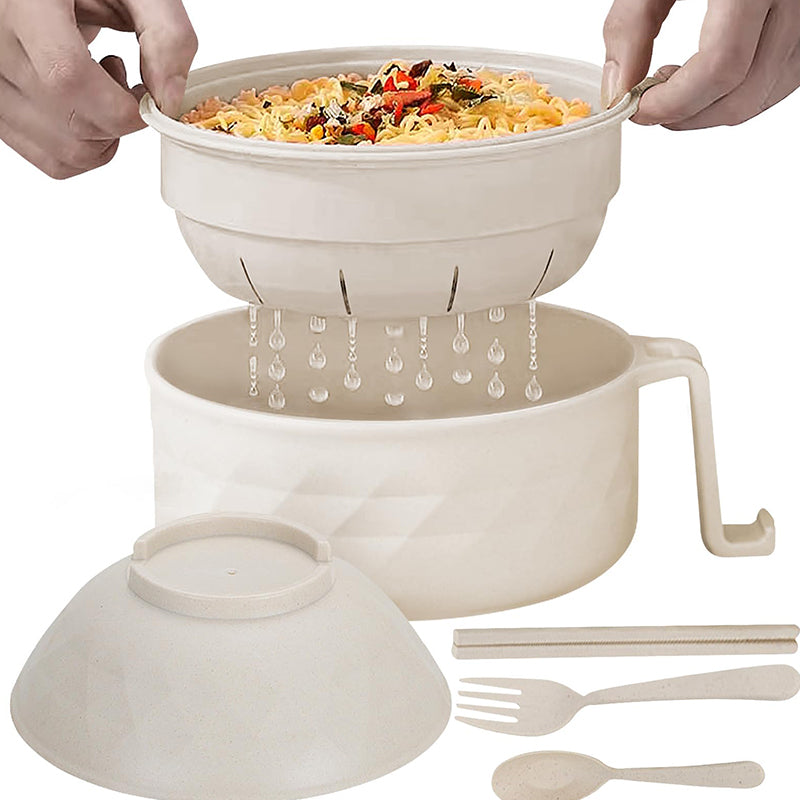 Multifunkcionális Ramen tál készlet vízszűrő tállal