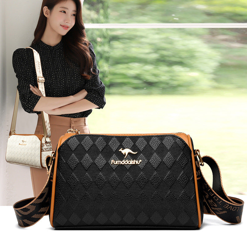 Prémium háromrétegű gyémánt mintás divatos crossbody táska