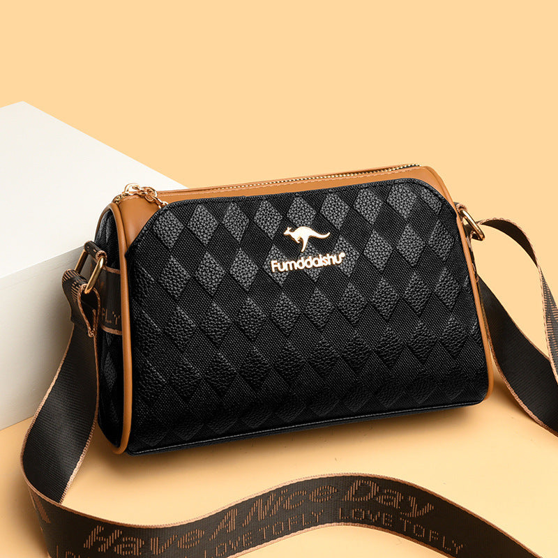 Prémium háromrétegű gyémánt mintás divatos crossbody táska
