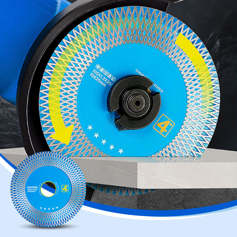 Ultra-high hardness cutting discs suitable for ceramic and tile cutting