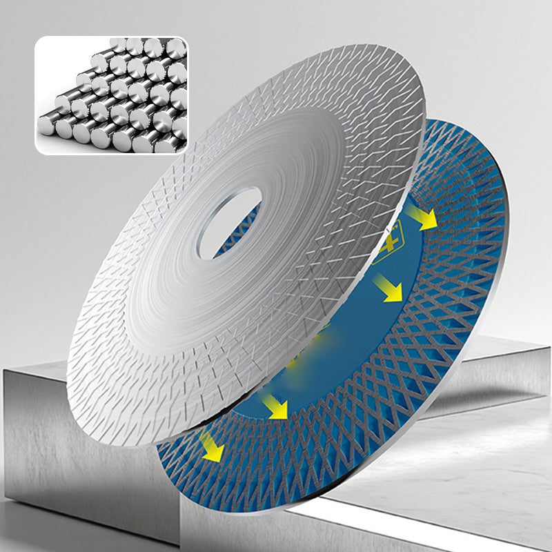Ultra-high hardness cutting discs suitable for ceramic and tile cutting