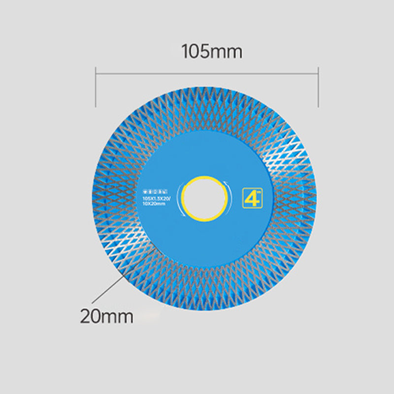 Ultra-high hardness cutting discs suitable for ceramic and tile cutting
