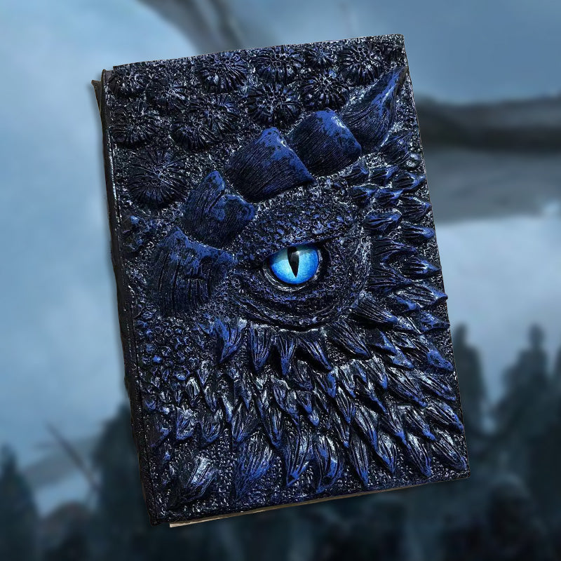 🦖3D textúrázott fantasy sárkány szem jegyzetfüzet