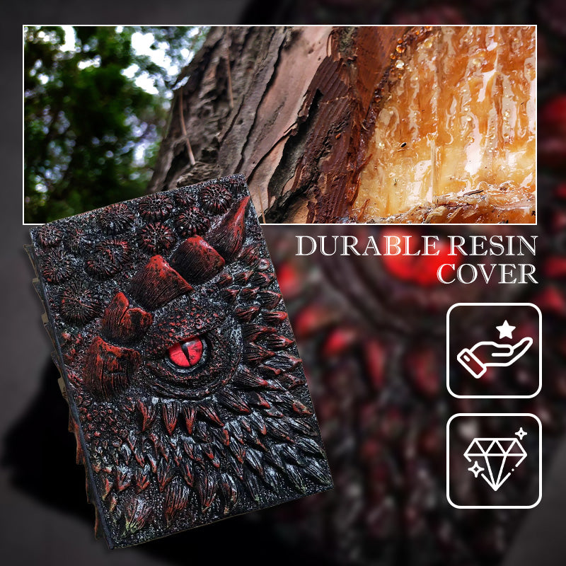 🦖3D textúrázott fantasy sárkány szem jegyzetfüzet