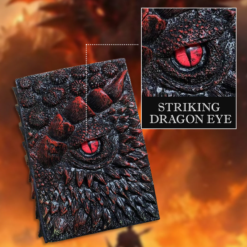 🦖3D textúrázott fantasy sárkány szem jegyzetfüzet