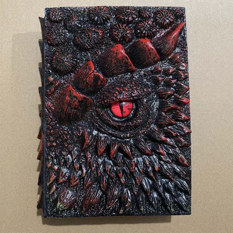 🦖3D textúrázott fantasy sárkány szem jegyzetfüzet