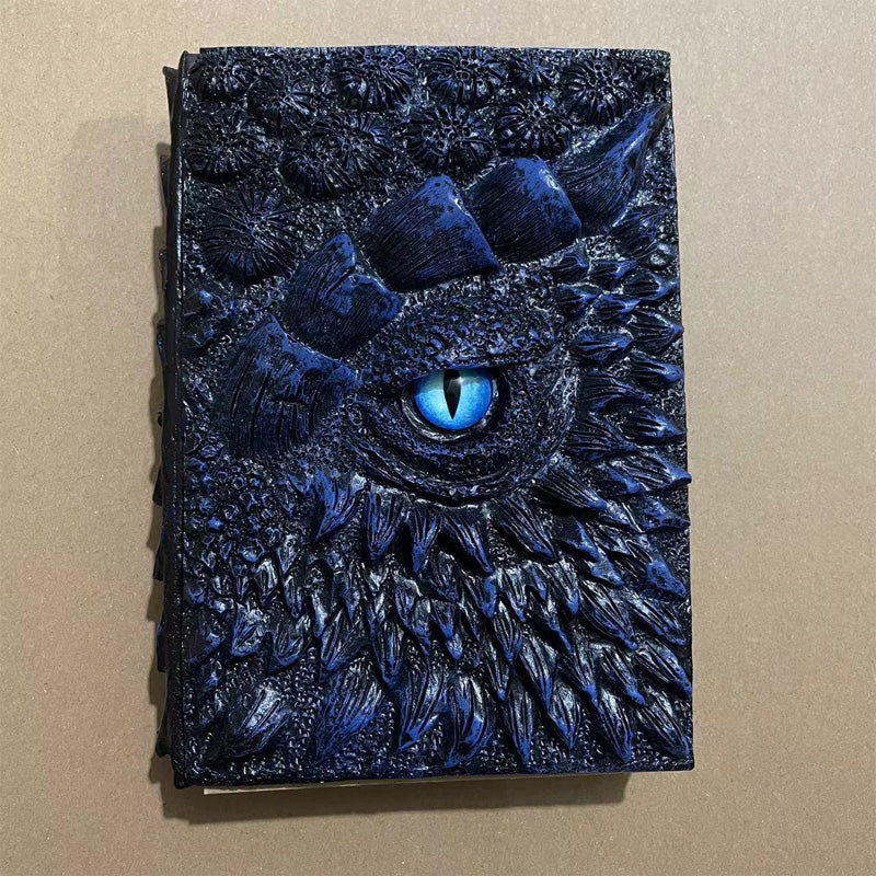 🦖3D textúrázott fantasy sárkány szem jegyzetfüzet