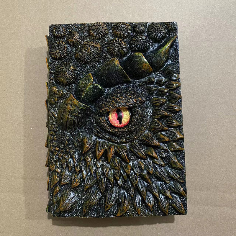 🦖3D textúrázott fantasy sárkány szem jegyzetfüzet