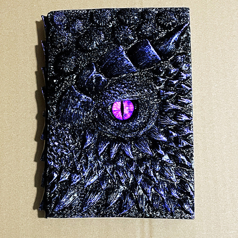 🦖3D textúrázott fantasy sárkány szem jegyzetfüzet